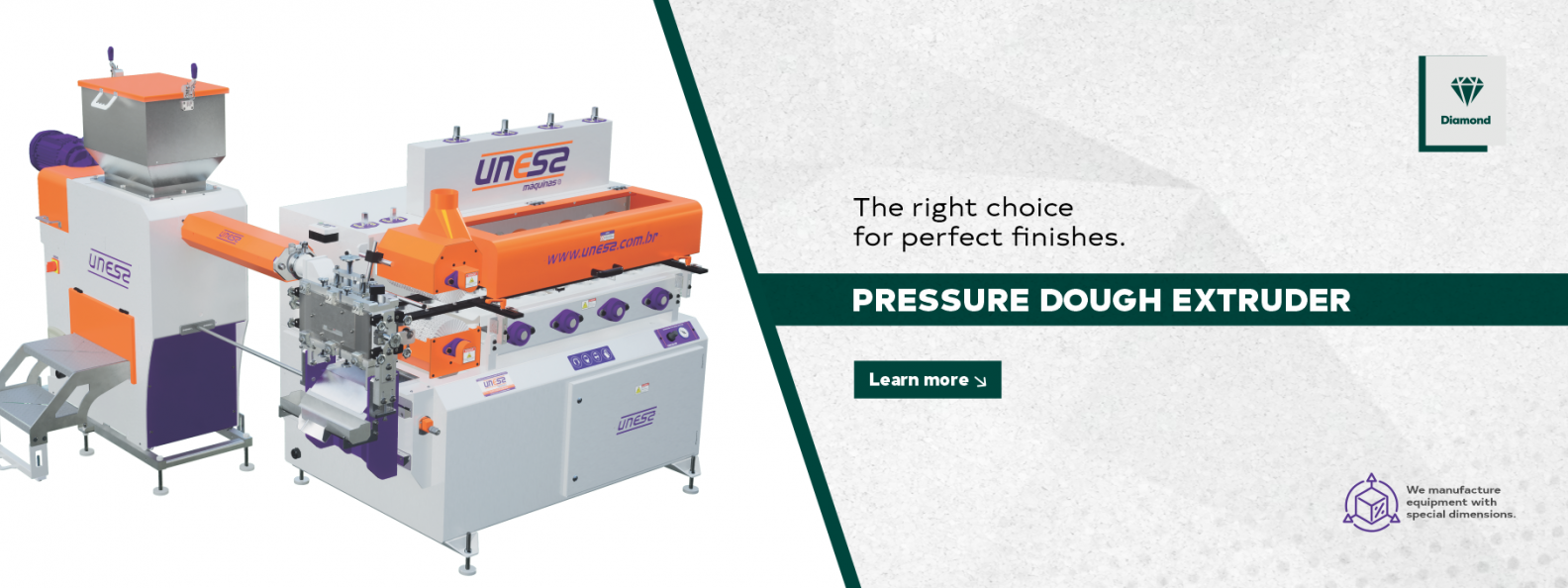 PRESSURE DOUGH EXTRUDER